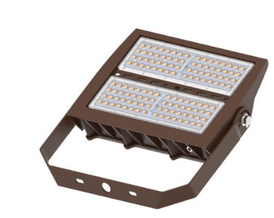 200W LED Flood Light with Wall Bracket 5000K Bronze Finish