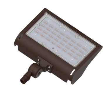 50W LED Flood Light Adjustable Knuckle 5000K Bronze Finish