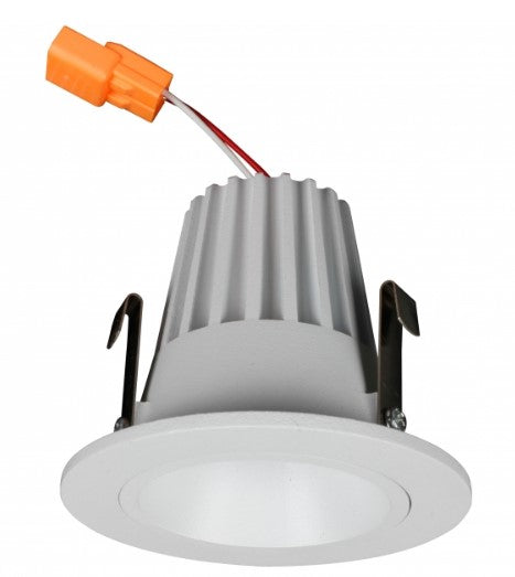Lighting Spot 26 LSL-2-200-27K 2” Round Smooth LED Recessed Trim, Lumens 610 lm, Wattage 9W, Color Temperature 2700K, White
