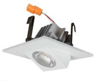 Lighting Spot 26 LSL-2-247-5K 2” LED Adjustable Square Downlight, Lumens 710 lm, Wattage 9W, Color Temperature 5000K, White
