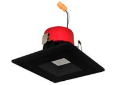 3" LED Square Retrofit Recessed Lighting Baffle Black Finish