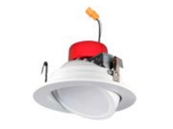 Lighting Spot 26 LSL-411EN-3CT-WH 4” LED 3CCT Adjustable Gimbal LED Retrofit Downlight, Lumens 700-770 lm, Wattage 8W, White Finish
