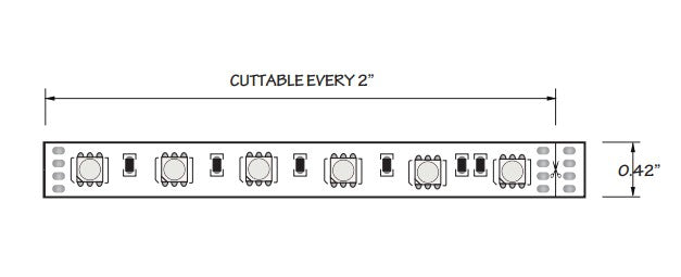 Core Lighting LSP58X-RGB-100FT-24V 5.8W Indoor Color-Changing LED Strip , LSP58X Model, 100FT length, 24V Voltage