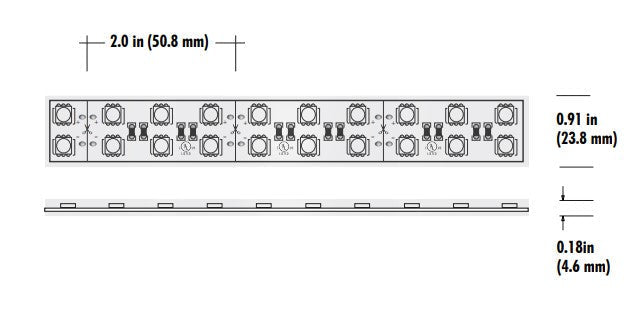 Core Lighting LSPW80-RGB-PF-24V 8.8W Outdoor Color-Changing LED Strip , LSPW80 Model, PF Per Feet, 24V Voltage
