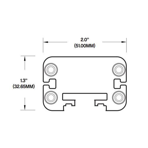 Core Lighting LWW-HO-48-GN-15-FMB-TG LED 48 Inches 36W High Output Linear Wall Washer Green 15 Deg