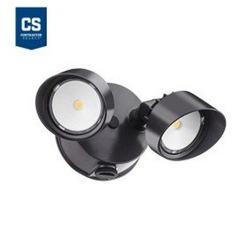 Lithonia Lighting Contractor Select OLF 25W 2-Head LED Flood Light with Photocell 120V- BuyRite Electric