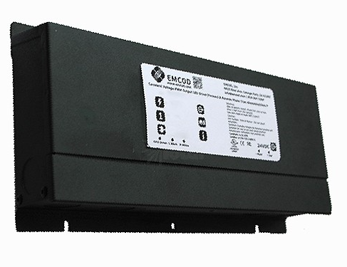 EMCOD MLE30-12DC-UD 30W Electronic Universal 5 in 1 Dimming LED Driver 12VDC, Black Powder Coated Steel Enclosure