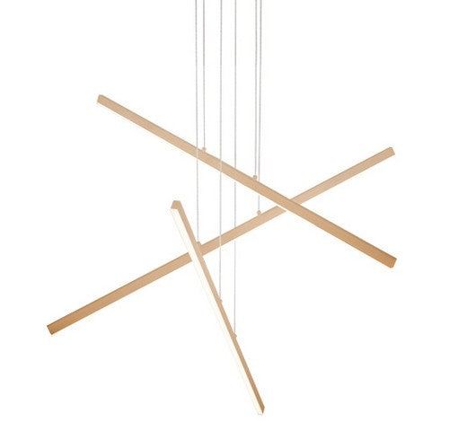 Kuzco Lighting MP10303-BG LED 87W Vega Multi-Light Pendant Light 120V Brushed Gold Finish