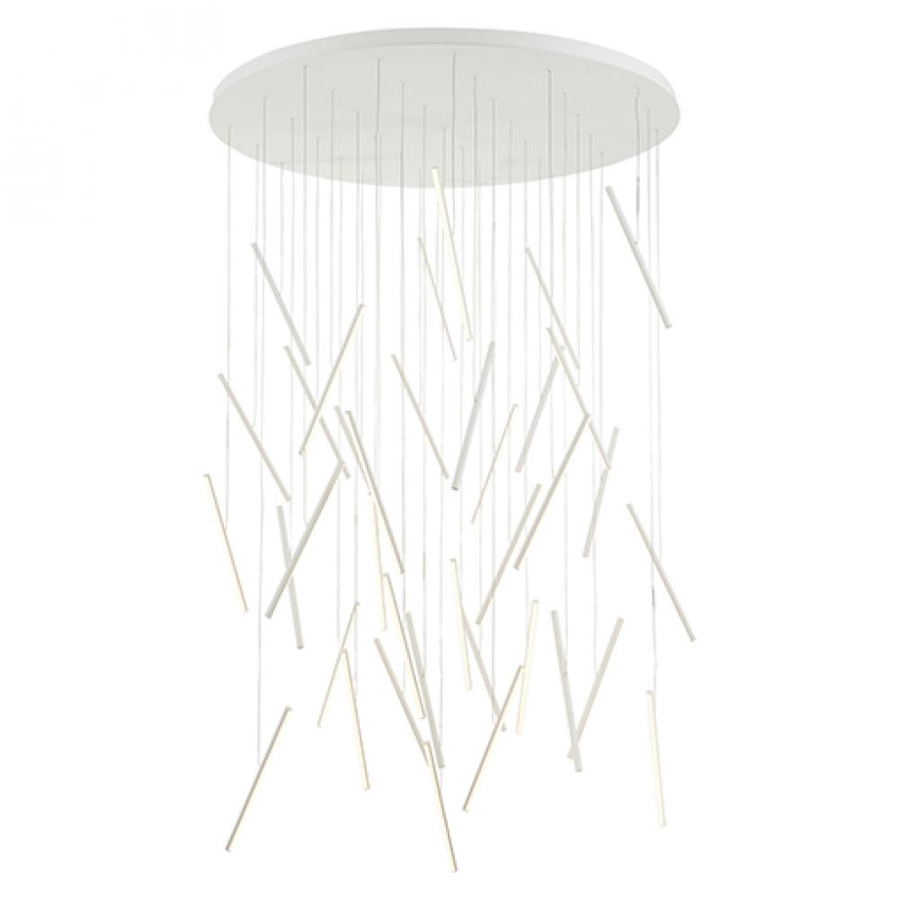 Kuzco Lighting MP14850-WH LED Chute Multi Light Pendant Ceiling Light White Finish