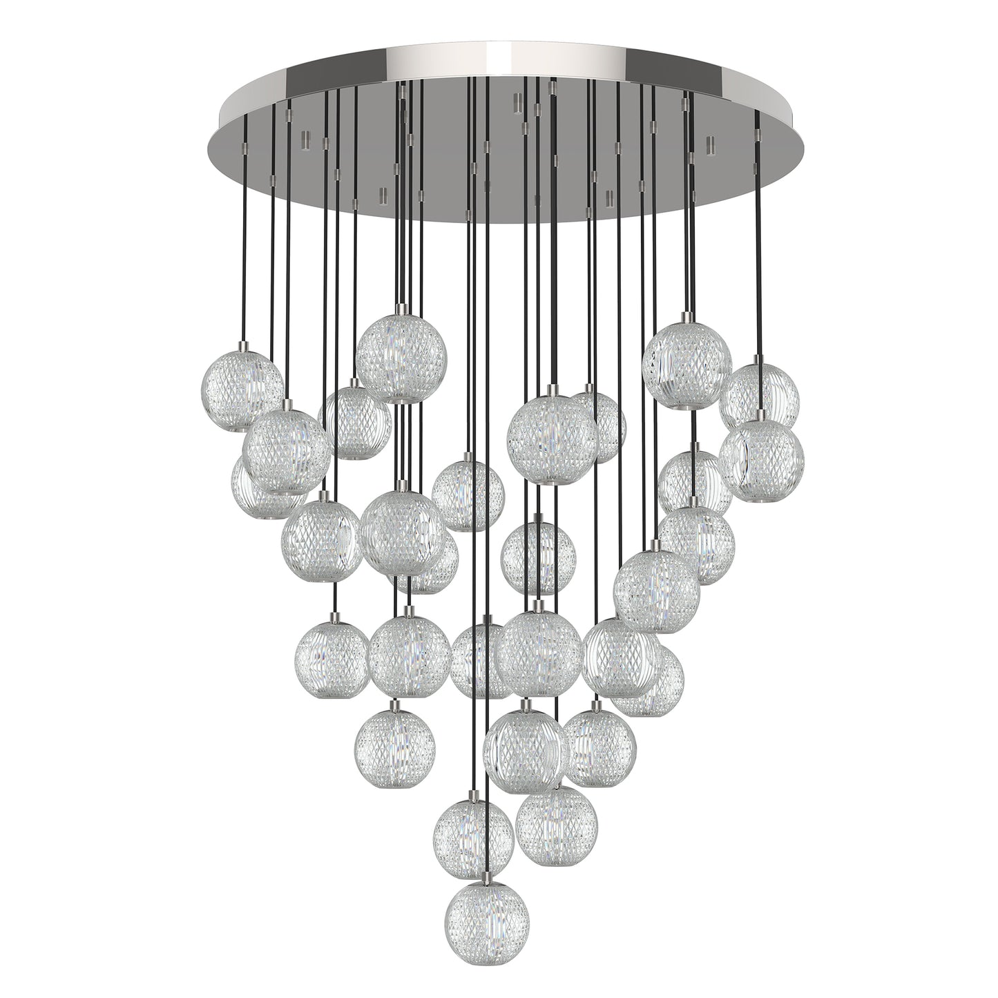 Alora Lighting MP321230PN Marni LED Pendant Ceiling Light Polished Nickel Finish