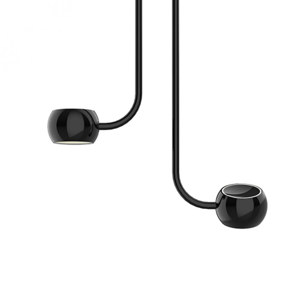 Kuzco Lighting MP46608-GBK LED Flux 17 Inch Multi Light Pendant Ceiling Light Black Finish