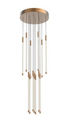 Kuzco Lighting MP75121-BG LED 84W Motif Multi Light Pendant Ceiling Light 2700K Brushed Gold Finish