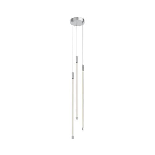 Kuzco Lighting MP75227-CH LED Motif 27 Inch Multi Light Pendant Ceiling Light Chrome Finish