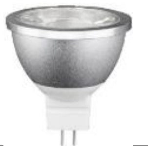 ABBA Lighting USA MR16-7W-Aluminum-5000K 7W LED Light Bulb Aluminium 5000K