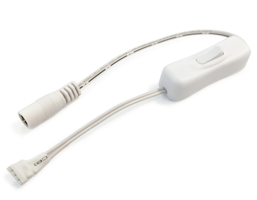 Nora Lighting NATL-511W Standard 11 Inch 24V Power Line Interconnector Cable, White Finish