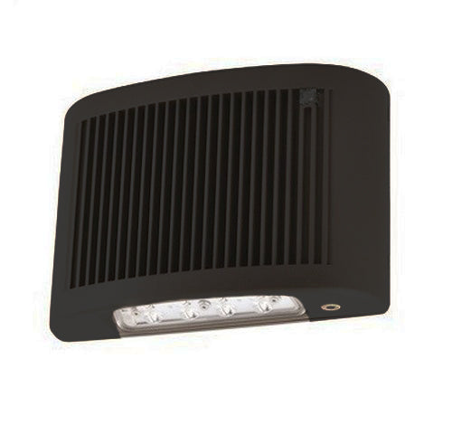 Nora Lighting NE-902LEDB Outdoor Slim LED Emergency Light with Photosensor Black Finish