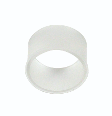 Nora Lighting NIO-1AS24MPW 1 Inch Matte Powder White Opaque Snoot for 2" & 4" Iolite Trims