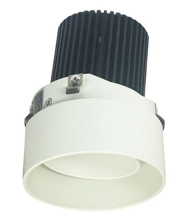 NORA Lighting NIO-2RTLA27QHZMPW 2" Iolite, Round Trimless Adjustable Reflector With 10 Degree Optic, Color Temperature 2700K, Haze / Matte Powder White Finish