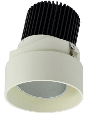 NORA Lighting NIO-2RTLA30QHW 2" Iolite, Round Trimless Adjustable Reflector With 10 Degree Optic, Color Temperature 3000K, Haze / White Finish