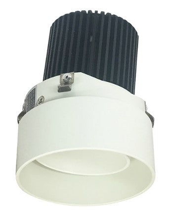 NORA Lighting NIO-2RTLA30QHZMPW 2" Iolite, Round Trimless Adjustable Reflector With 10 Degree Optic, Color Temperature 3000K, Haze / Matte Powder White Finish