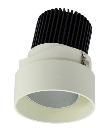 Nora Lighting NIO-2RTLA35QHW 2 Inch Iolite LED Round Trimless Adjustable, 10-Degree Optic, 850lm / 12W, 3500K, Haze Adjustable / White Reflector