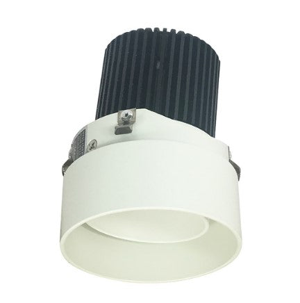 Nora Lighting NIO-2RTLA35QWW 2 Inch Iolite LED Round Trimless Adjustable, 10-Degree Optic, 850lm / 12W, 3500K, White Adjustable / White Reflector