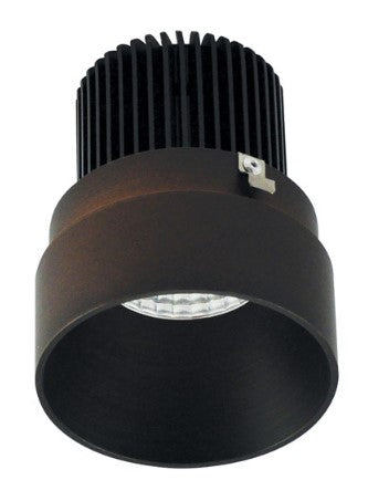 Nora Lighting NIO-2RTLNDC27QBZ 2 Inch Iolite LED Round Trimless Downlight, 10-Degree Optic, 850lm / 12W, 2700K, Bronze Finish
