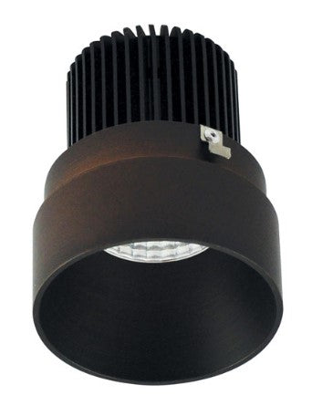 Nora Lighting NIO-2RTLNDC30QBZ 2 Inch Iolite LED Round Trimless Downlight, 10-Degree Optic, 850lm / 12W, 3000K, Bronze Finish