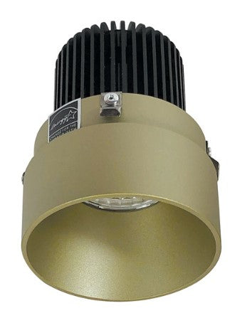 Nora Lighting NIO-2RTLNDC35QCH 2 Inch Iolite LED Round Trimless Downlight, 10-Degree Optic, 850lm / 12W, 3500K, Champagne Haze Finish