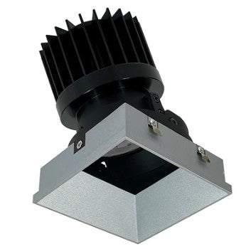 Nora Lighting NIO-4PSTLA35XHZ/HL LED 4 Inch Iolite PLUS Square Trimless Adjustable 1500lm/2000lm 3500K Haze Finish
