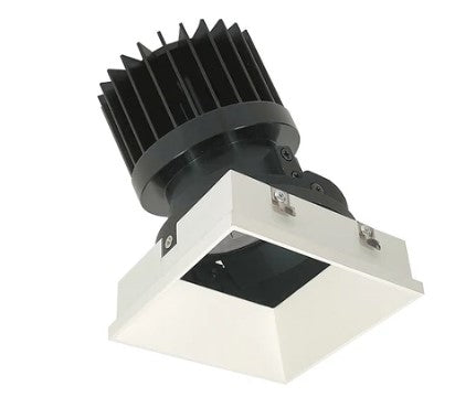 Nora Lighting NIO-4PSTLA40XWW/HL LED 4 Inch Iolite PLUS Square Trimless Adjustable 1500lm/2000lm 4000K White Finish