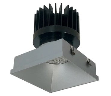 Nora Lighting NIO-4PSTLNDC27XHZ/HL LED 4 Inch Iolite PLUS Square Trimless Downlight 1500lm/2000lm/2500lm 2700K Haze Finish