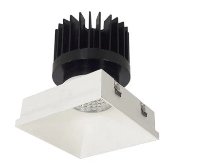 Nora Lighting NIO-4PSTLNDC27XMPW/HL LED 4 Inch Iolite PLUS Square Trimless Downlight 1500lm/2000lm/2500lm 2700K Matte Powder White Finish