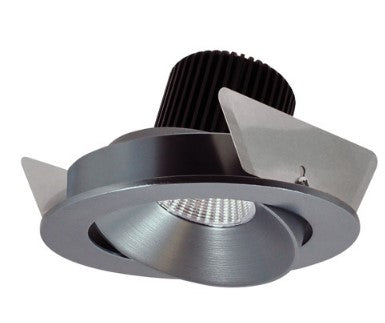 Nora Lighting NIO-4RC35QNN 4 Inch Iolite LED Round Adjustable Cone Reflector, 10-Degree Optic, 850lm / 12W, 3500K, Natural Metal Reflector / Natural Metal Flange