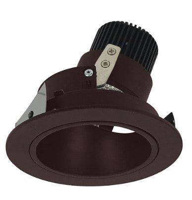 Nora Lighting NIO-4RD27QBZ 4 Inch Iolite LED Round Adjustable Deep Reflector, 10-Degree Optic, 850lm / 12W, 2700K, Bronze Reflector / Bronze Flange