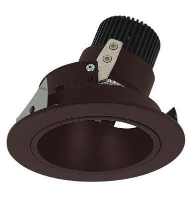 Nora Lighting NIO-4RD40QBZ 4 Inch Iolite LED Round Adjustable Deep Reflector, 10-Degree Optic, 850lm / 12W, 4000K, Bronze Reflector / Bronze Flange