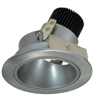 Nora Lighting NIO-4RD40QNN 4 Inch Iolite LED Round Adjustable Deep Reflector, 10-Degree Optic, 850lm / 12W, 4000K, Natural Metal Reflector / Natural Metal Flange