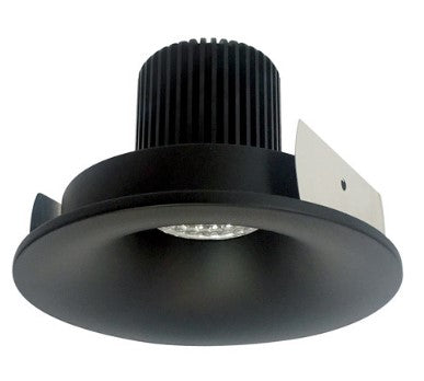 Nora Lighting NIO-4RNB40QBB 4 Inch Iolite LED Round Bullnose, 10-Degree Optic, 850lm / 12W, 4000K, Black Finish