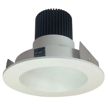 Nora Lighting NIO-4RNDC27QWW 4 Inch Iolite LED Round Reflector, 10-Degree Optic, 850lm / 12W, 2700K, White Reflector / White Flange