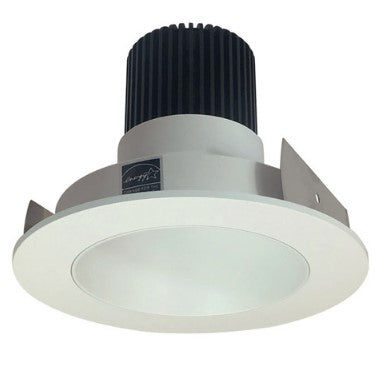 Nora Lighting NIO-4RNDC30QWW 4 Inch Iolite LED Round Reflector, 10-Degree Optic, 850lm / 12W, 3000K, White Reflector / White Flange