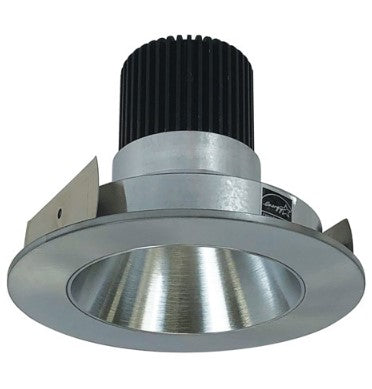 Nora Lighting NIO-4RNDC35QNN 4 Inch Iolite LED Round Reflector, 10-Degree Optic, 850lm / 12W, 3500K, Natural Metal Reflector / Natural Metal Flange