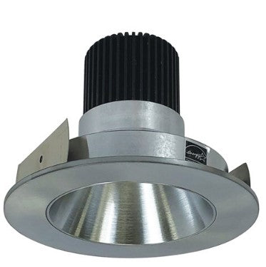 Nora Lighting NIO-4RNDC40QNN 4 Inch Iolite LED Round Reflector, 10-Degree Optic, 850lm / 12W, 4000K, Natural Metal Reflector / Natural Metal Flange