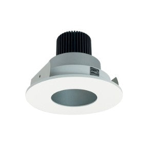 Nora Lighting NIO-4RPH35QHZMPW 4 Inch Iolite LED Round Pinhole, 10-Degree Optic, 850lm / 12W, 3500K, Haze Pinhole / Matte Powder White Flange