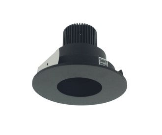 Nora Lighting NIO-4RPH40QBB 4 Inch Iolite LED Round Pinhole, 10-Degree Optic, 850lm / 12W, 4000K, Black Pinhole / Black Flange