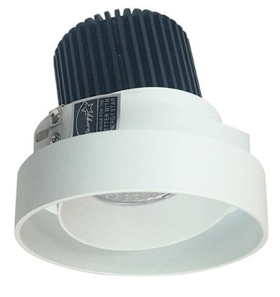 Nora Lighting NIO-4RTLA27QMPW 4 Inch Iolite LED Round Trimless Adjustable, 10-Degree Optic, 850lm / 12W, 2700K, Matte Powder White Adjustable / Matte Powder White Reflector
