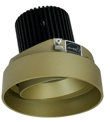 Nora Lighting NIO-4RTLA30QCH 4 Inch Iolite LED Round Trimless Adjustable, 10-Degree Optic, 850lm / 12W, 3000K, Champagne Haze Adjustable / Champagne Haze Reflector