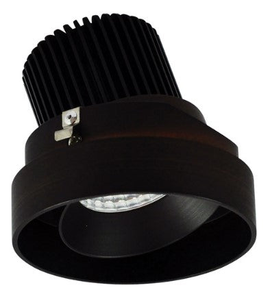 Nora Lighting NIO-4RTLA35QBZ 4 Inch Iolite LED Round Trimless Adjustable, 10-Degree Optic, 850lm / 12W, 3500K, Bronze Adjustable / Bronze Reflector