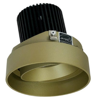 Nora Lighting NIO-4RTLA35QCH 4 Inch Iolite LED Round Trimless Adjustable, 10-Degree Optic, 850lm / 12W, 3500K, Champagne Haze Adjustable / Champagne Haze Reflector