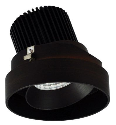 Nora Lighting NIO-4RTLA40QBZ 4 Inch Iolite LED Round Trimless Adjustable, 10-Degree Optic, 850lm / 12W, 4000K, Bronze Adjustable / Bronze Reflector
