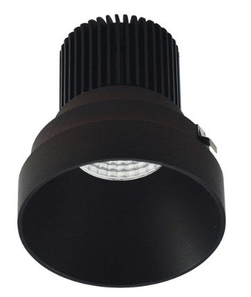 Nora Lighting NIO-4RTLNDC27QBZ 4 Inch Iolite LED Round Trimless Downlight, 10-Degree Optic, 850lm / 12W, 2700K, Bronze Finish
